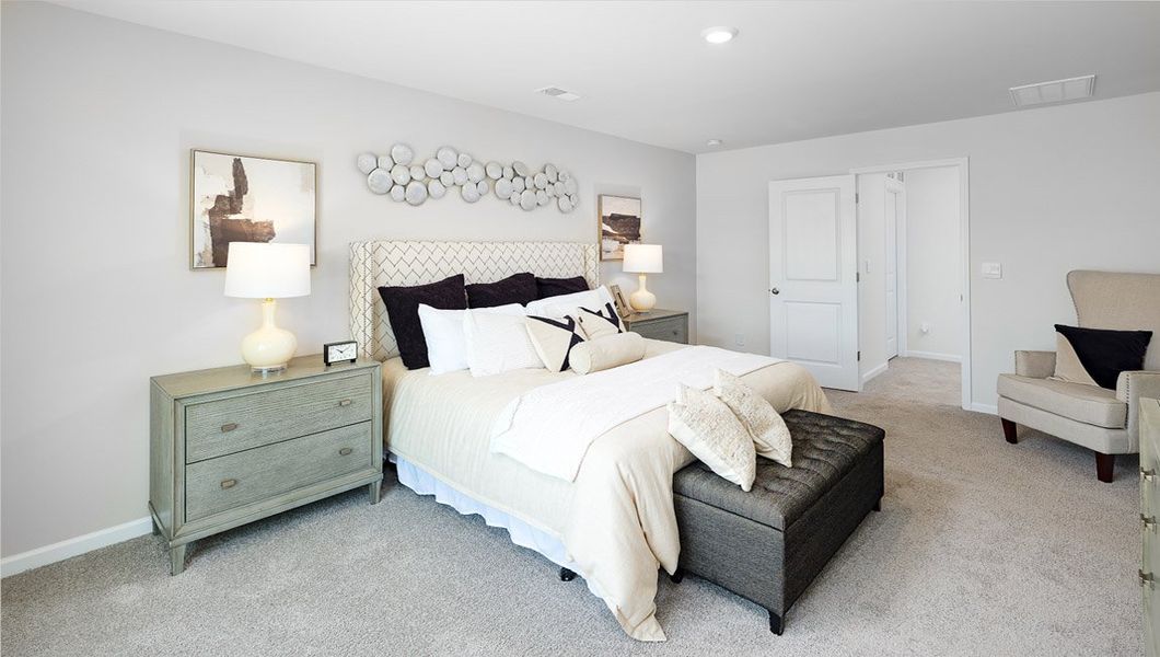 Furnished interior view inside a new home in Cardinal Creek, Charlotte (Image 21).