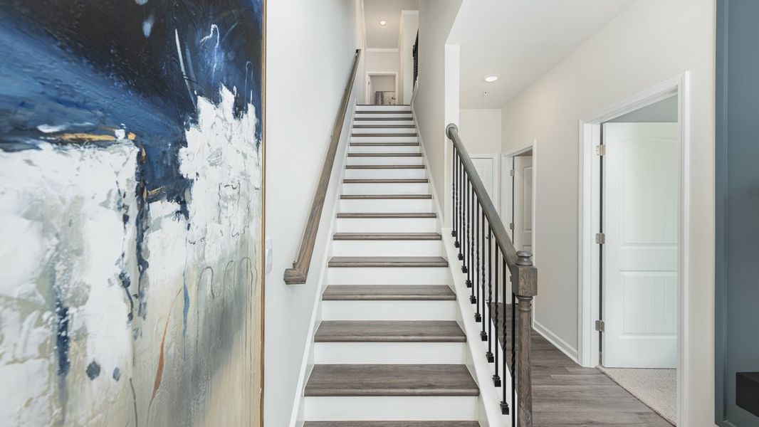 Spacious, unfurnished interior of a new home in Townes at Asbury, Hapeville (Image 19). Spacious, unfurnished interior of a new home in Townes at Asbury, Hapeville (Image 19).