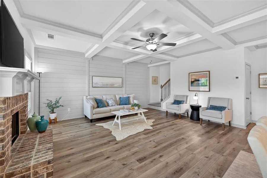 Furnished interior view inside a new home in , Auburn (Image 15).
