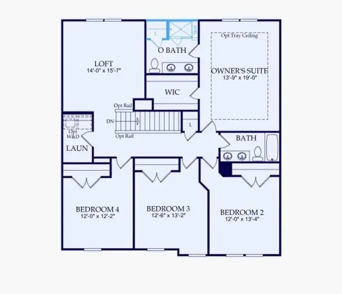 2D floor plan layout of this home in Briar Creek, Atlanta, GA (Image 4).