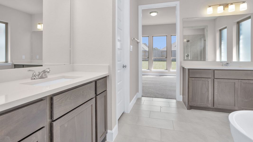Furnished interior view inside a new home in The Highlands, Porter (Image 4).
