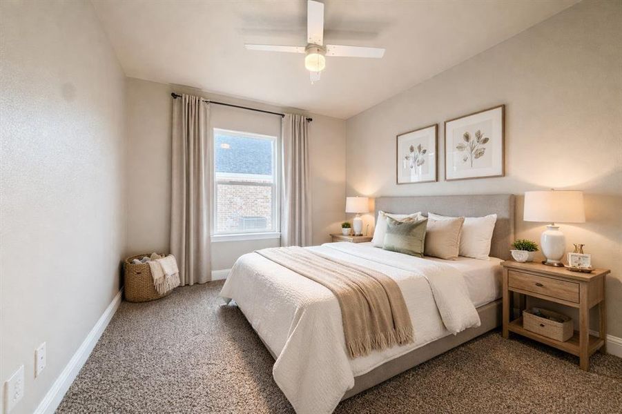 Virtual staging for illustration purposes only.