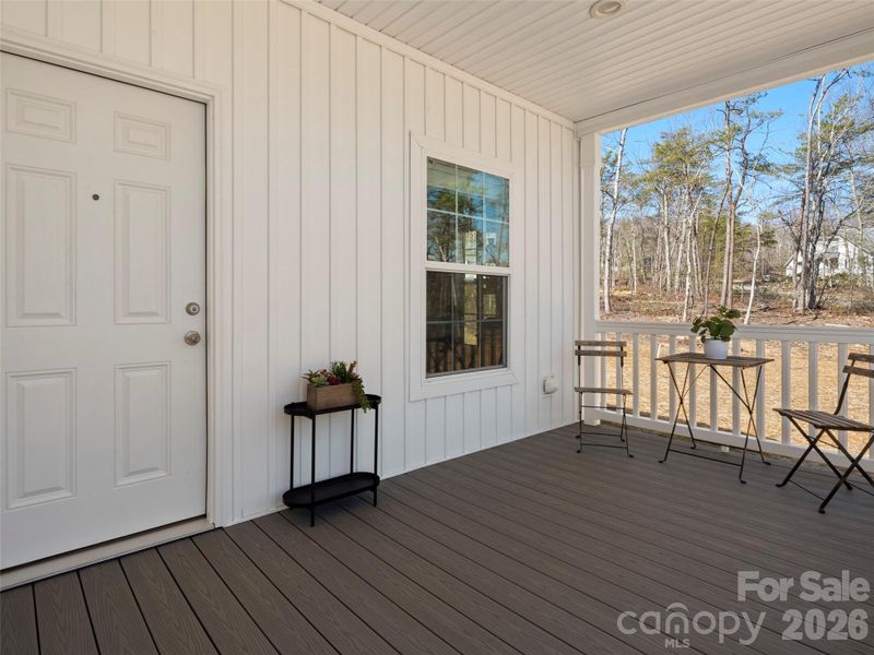 Exterior details and patio area of a home in , Hendersonville (Image 23).
