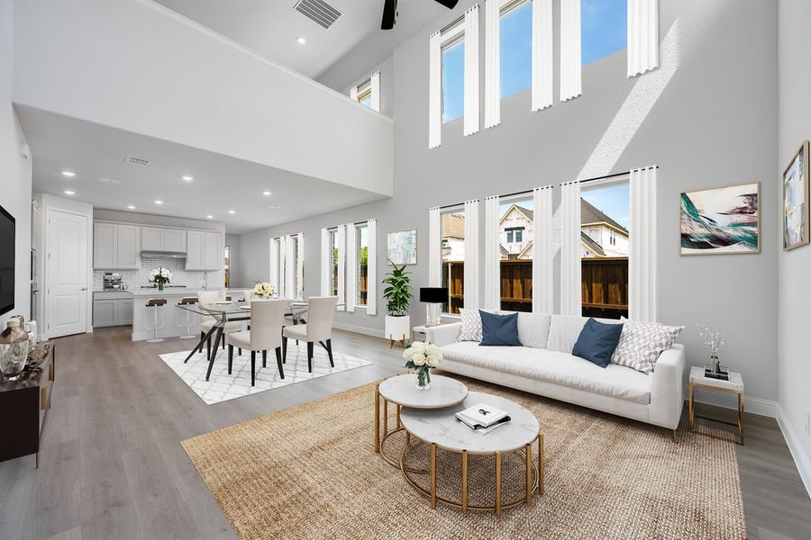 Furnished interior view inside a new home in The Ranch at Uptown Celina, Celina (Image 3).