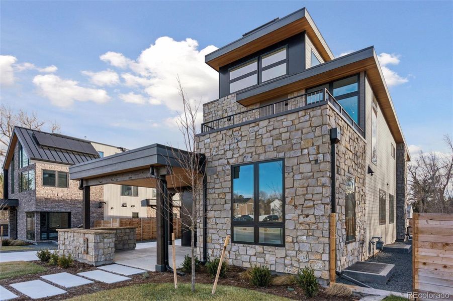 Front exterior of a new home in , Boulder, CO, highlighting curb appeal (Image 21).