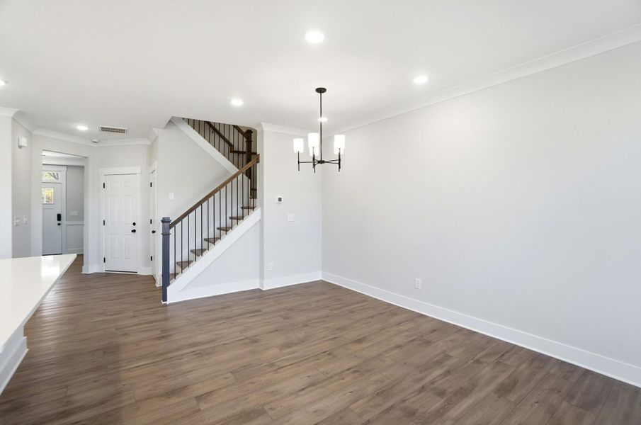 Spacious, unfurnished interior of a new home in Blythe Mill Townhomes, Waxhaw (Image 37).