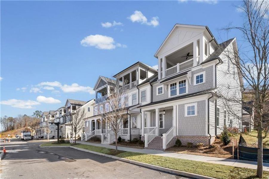 Front exterior of a new home in , Ball Ground, GA, highlighting curb appeal (Image 16).