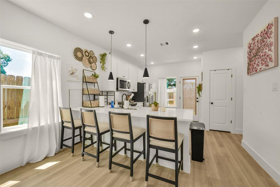 Furnished interior view inside a new home in , Houston (Image 24).