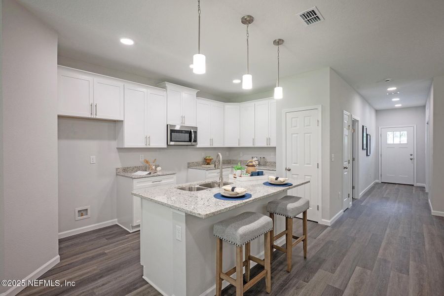 Furnished interior view inside a new home in , Jacksonville (Image 5). Furnished interior view inside a new home in , Jacksonville (Image 5).