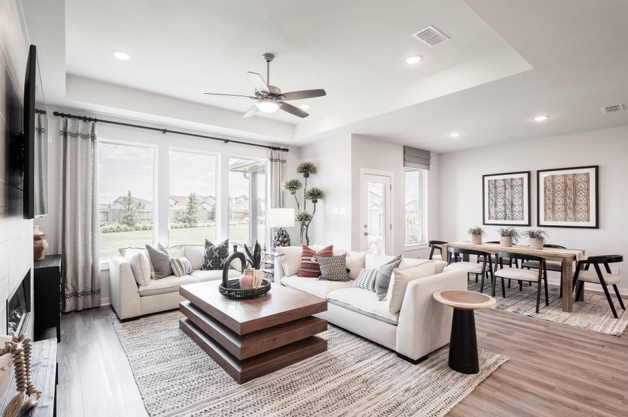 Furnished interior view inside a new home in Mason Woods, Cypress (Image 8).