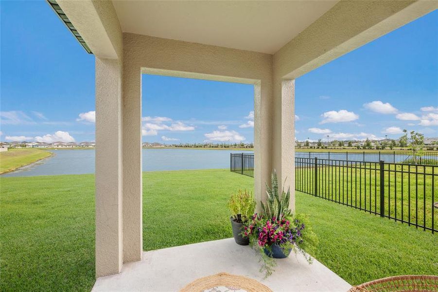 Exterior details and patio area of a home in Seaire, Parrish (Image 3). Exterior details and patio area of a home in Seaire, Parrish (Image 3).