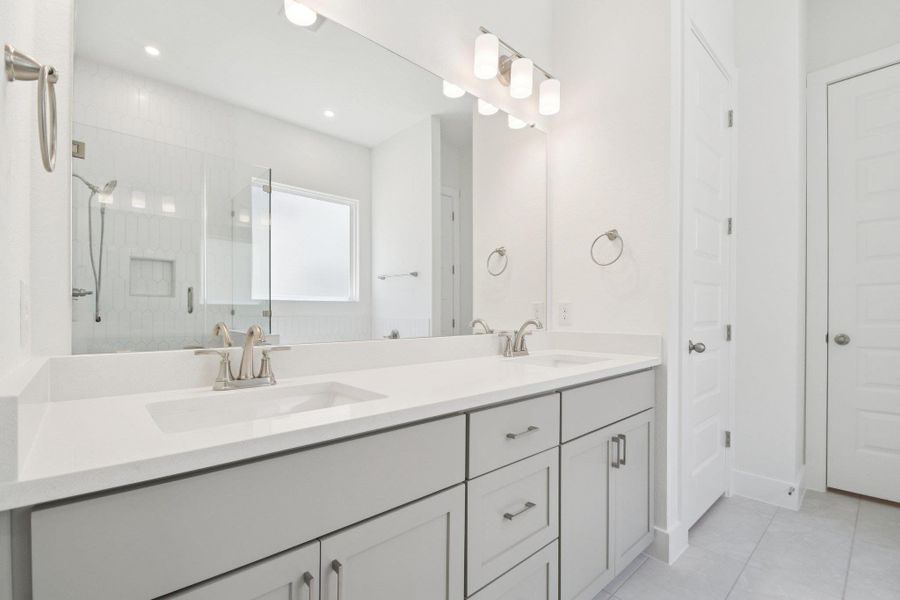 Furnished interior view inside a new home in Persimmon, Buda (Image 5).