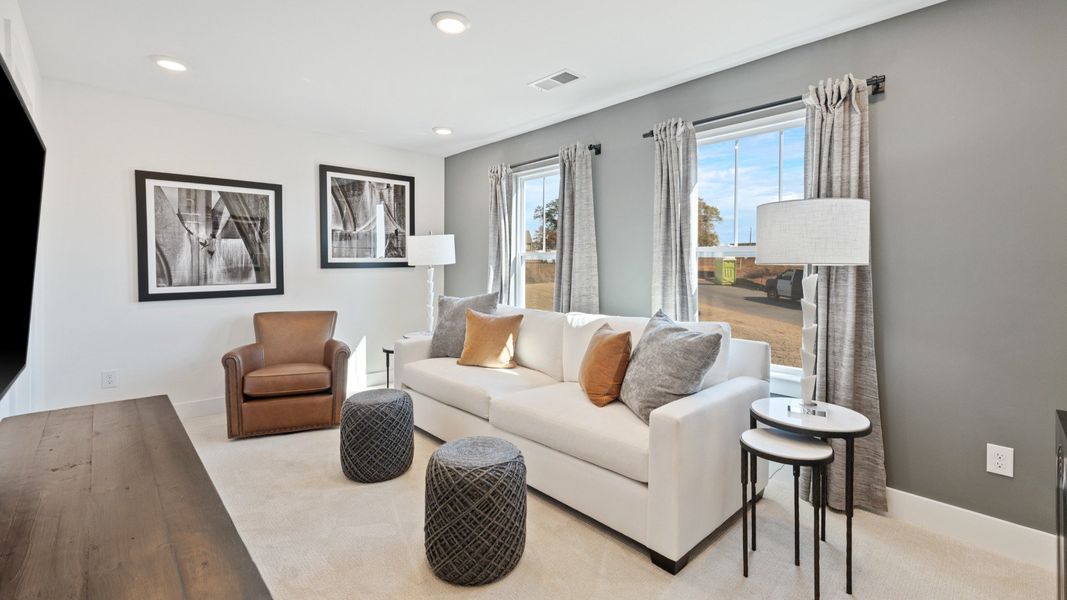 Representative furnished interior of a home built from the Finley by DRB Homes in Foxbank, Gray Court (Image 15). Representative furnished interior of a home built from the Finley by DRB Homes in Foxbank, Gray Court (Image 15).