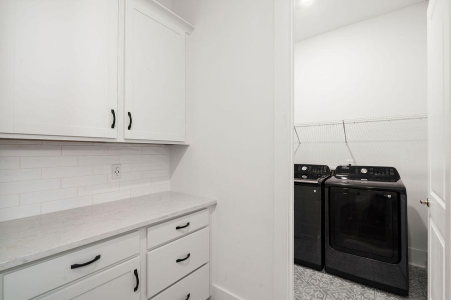 Furnished interior view inside a new home in Summerwind Crossing at Lakes of Cane Bay, Summerville (Image 6).