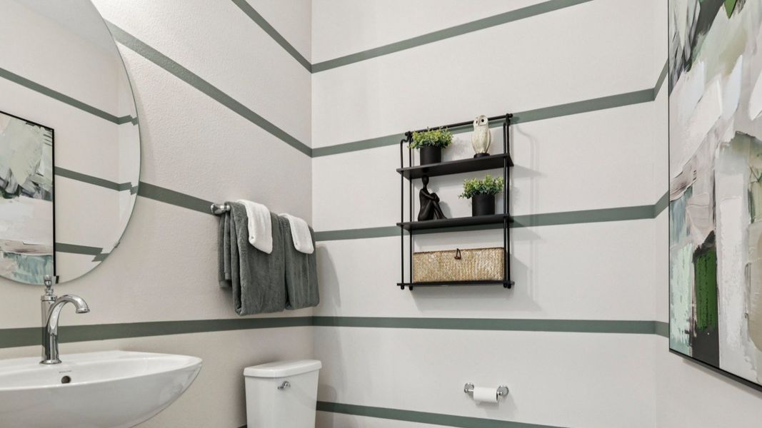 The Mangrove Guest Bath at Lakeside at Satilla by DRB Homes in Saint Cloud, FL