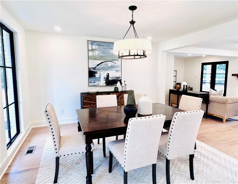 Furnished interior view inside a new home in , Roswell (Image 10).