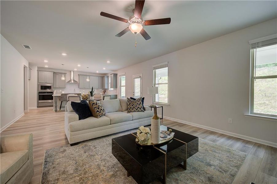Furnished interior view inside a new home in Hamilton Lakes, Lawrenceville (Image 7).