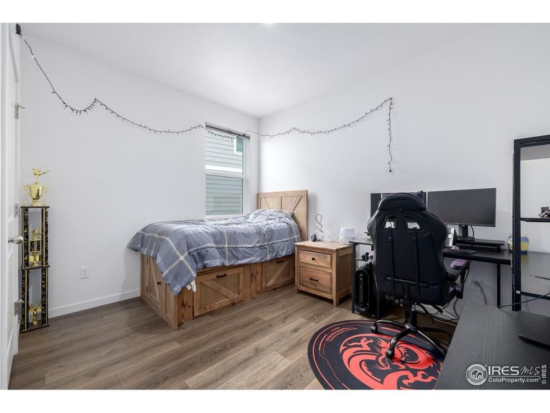 Furnished interior view inside a new home in Fossil Creek Ranch, Windsor (Image 24). Furnished interior view inside a new home in Fossil Creek Ranch, Windsor (Image 24).