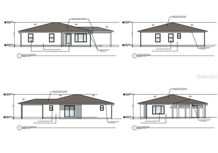 Exterior rendering of this home design in , Ocala, FL (Image 1).