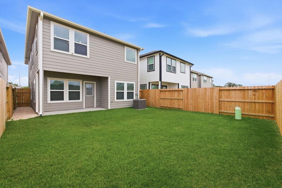 Exterior details and patio area of a home in , Houston (Image 4). Exterior details and patio area of a home in , Houston (Image 4).