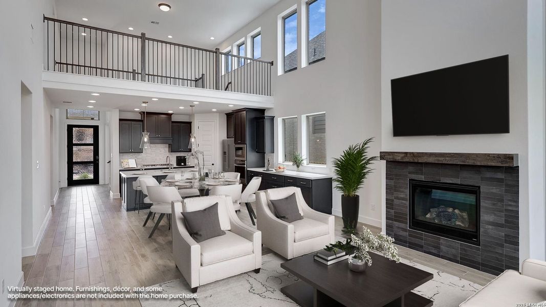 Furnished interior view inside a new home in Corley Farms, Boerne (Image 11).