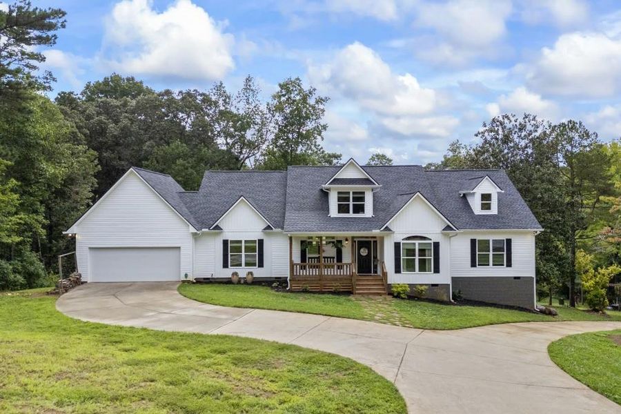 Front exterior of a new home in , Dawsonville, GA, highlighting curb appeal (Image 24). Front exterior of a new home in , Dawsonville, GA, highlighting curb appeal (Image 24).