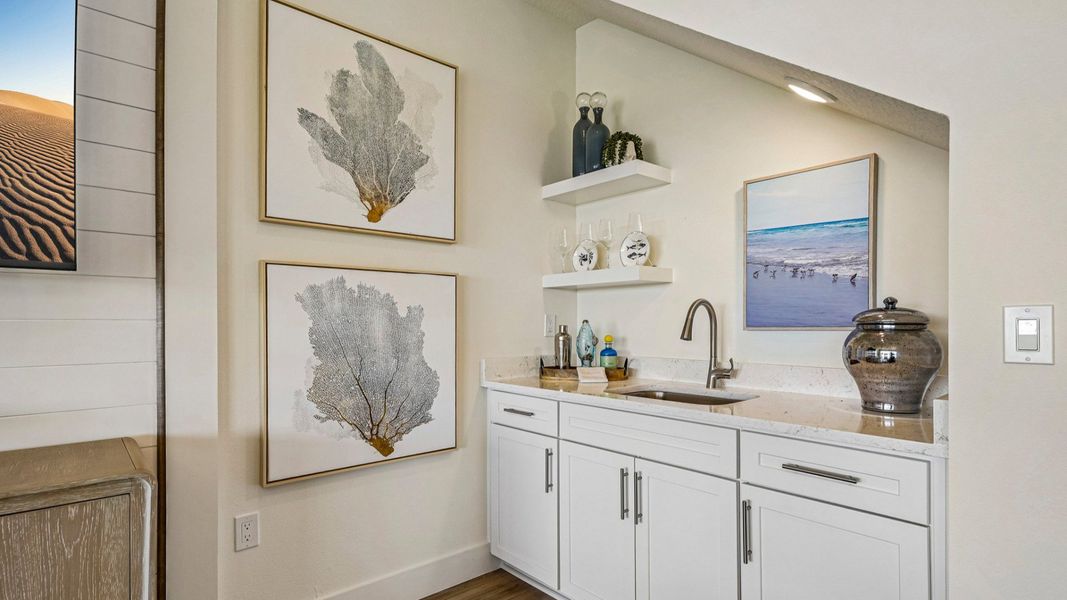 Representative furnished interior of a home built from the Oleander by DRB Homes in Haven at Diamond Springs, Jacksonville (Image 18).