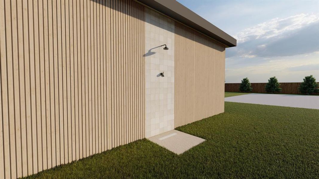 Exterior details and patio area of a home in , Frisco (Image 20).