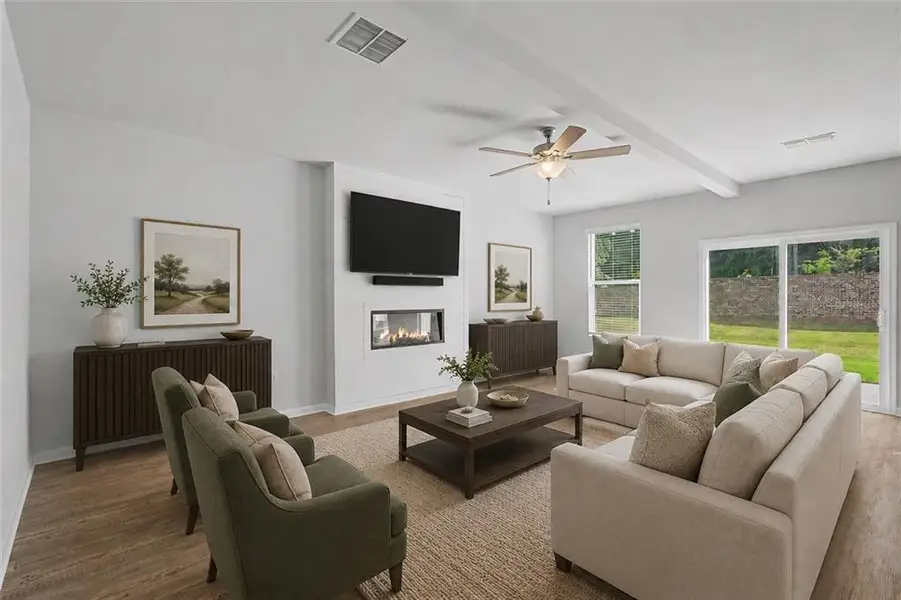 Furnished interior view inside a new home in , Grayson (Image 7).