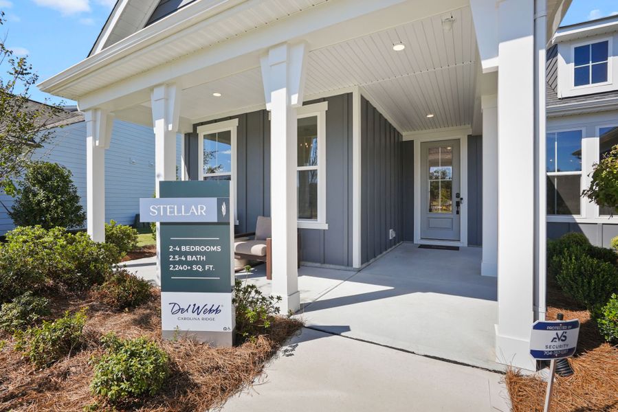Representative exterior details of a home built from the Stellar by Del Webb in Del Webb Carolina Ridge, Midland (Image 3). Representative exterior details of a home built from the Stellar by Del Webb in Del Webb Carolina Ridge, Midland (Image 3).