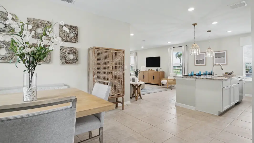 Furnished interior view inside a new home in Malabar Springs, Palm Bay (Image 13).