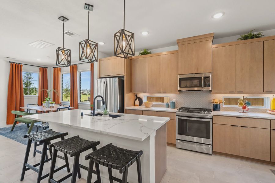 Representative furnished interior of a home built from the Dillon by Chesmar Homes in Bridgeland, Elgin (Image 7).