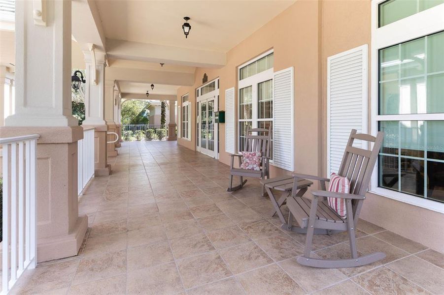 Exterior details and patio area of a home in Palm Coast Plantation, Palm Coast (Image 30).