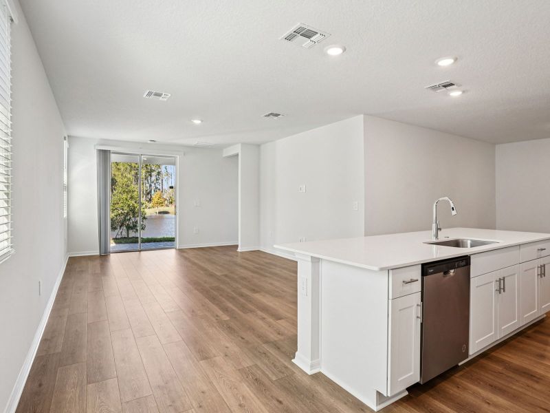 Spacious, unfurnished interior of a new home in Ridgehaven - Villas, Ormond Beach (Image 6). Spacious, unfurnished interior of a new home in Ridgehaven - Villas, Ormond Beach (Image 6).