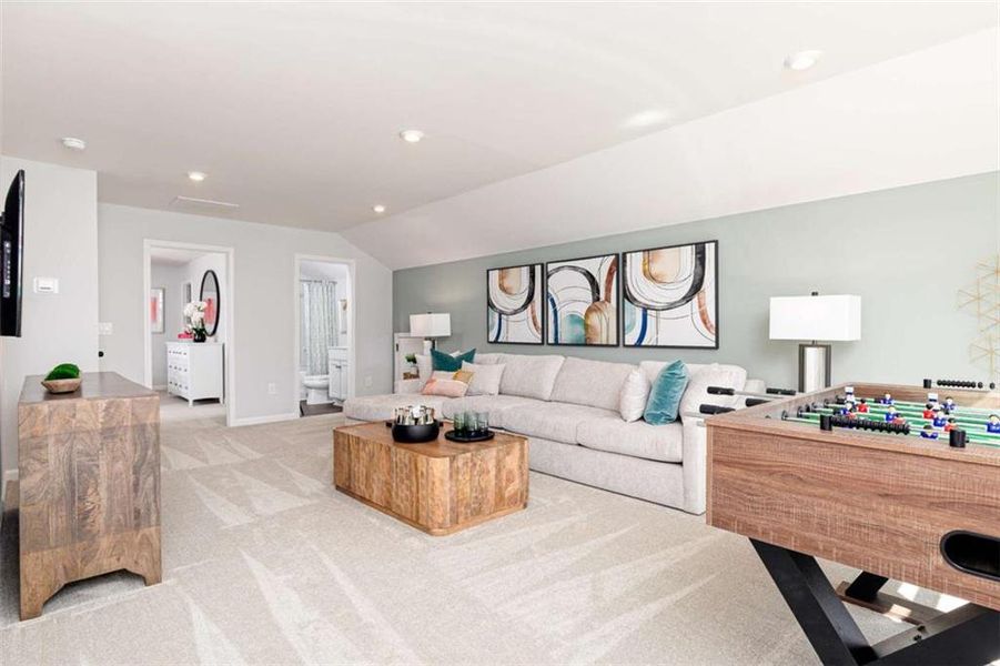Furnished interior view inside a new home in River Oaks, Locust Grove (Image 8).