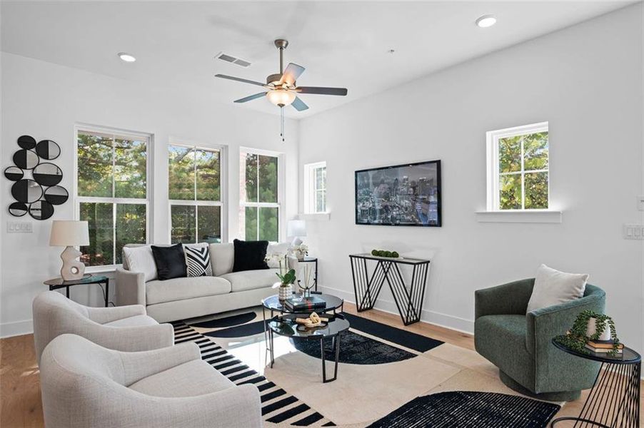 Furnished interior view inside a new home in , Alpharetta (Image 5).