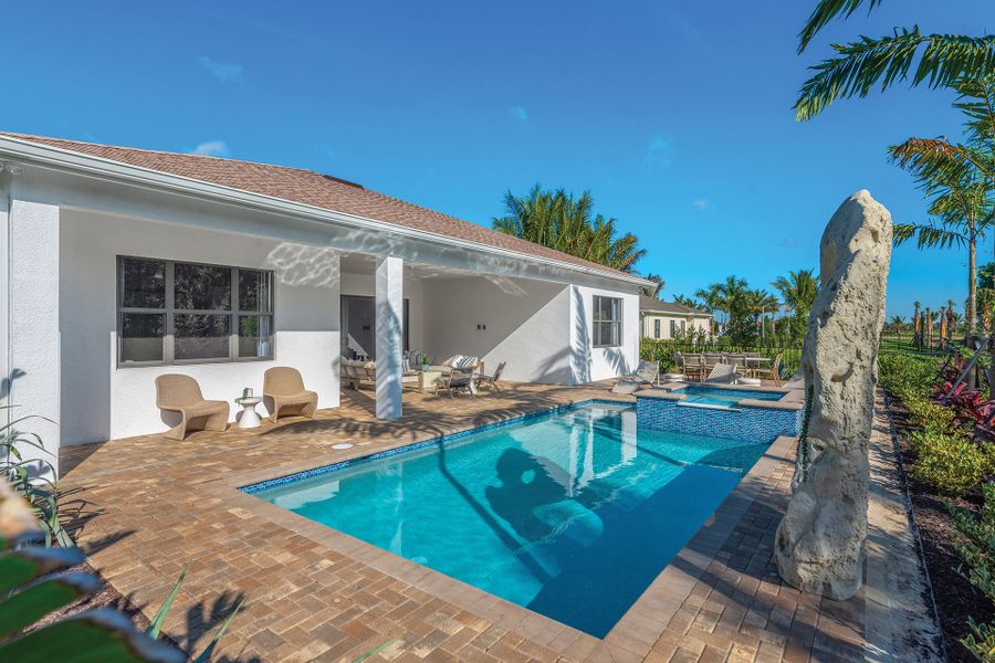 Representative exterior details of a home built from the Belize by GL Homes in Valencia Harbor (55+), Fort Myers (Image 4).