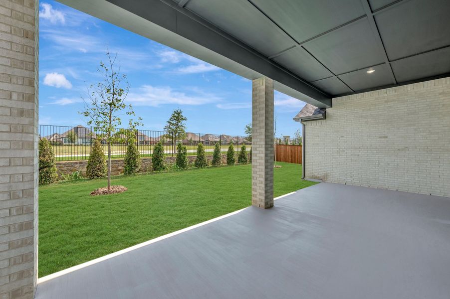 Exterior details and patio area of a home in Redden Farms - Executive Series, Midlothian (Image 4).