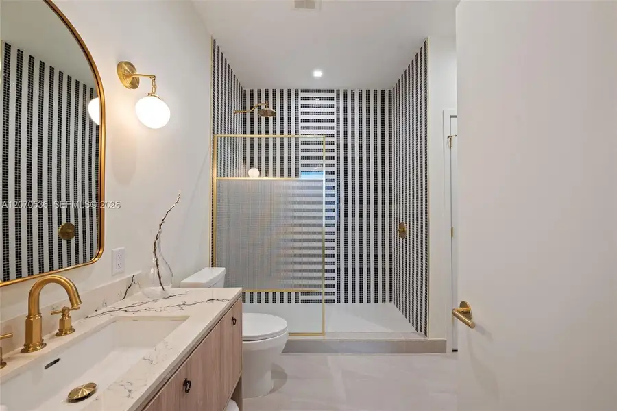 Furnished interior view inside a new home in , Miami (Image 3).