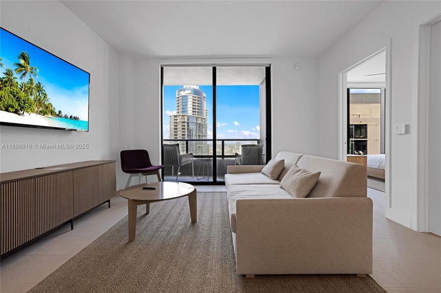 Furnished interior view inside a new home in , Miami (Image 10). Furnished interior view inside a new home in , Miami (Image 10).