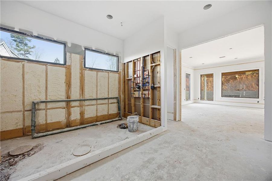 In-progress construction of a new home in , Buford, GA (Image 22).