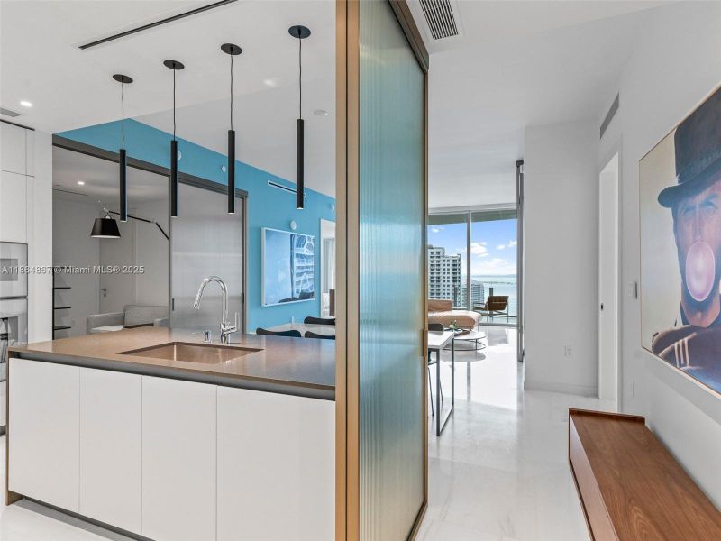 Furnished interior view inside a new home in , Miami (Image 24).