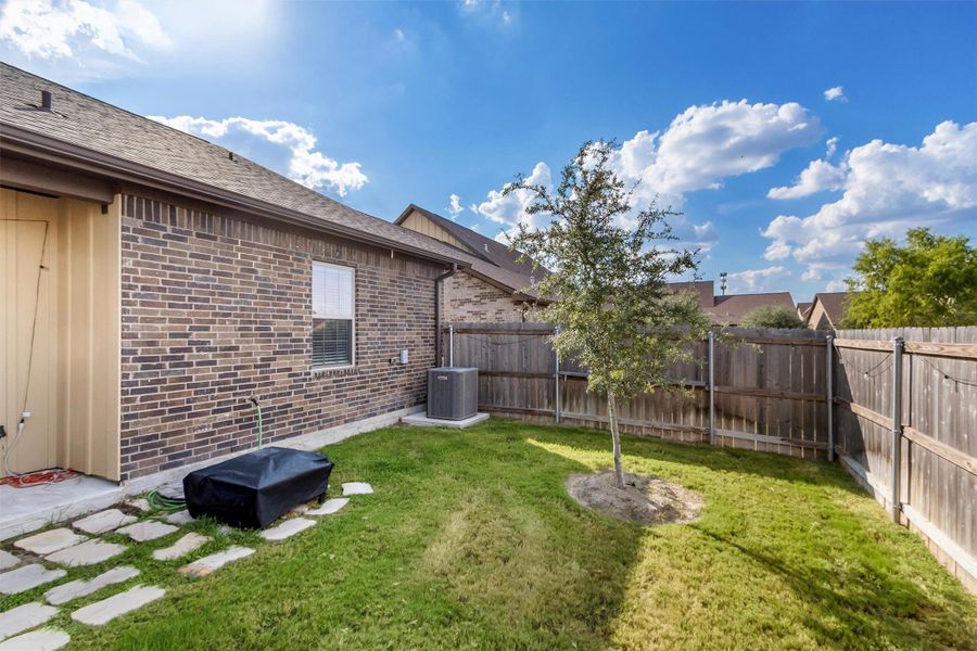 Exterior details and patio area of a home in , College Station (Image 4). Exterior details and patio area of a home in , College Station (Image 4).