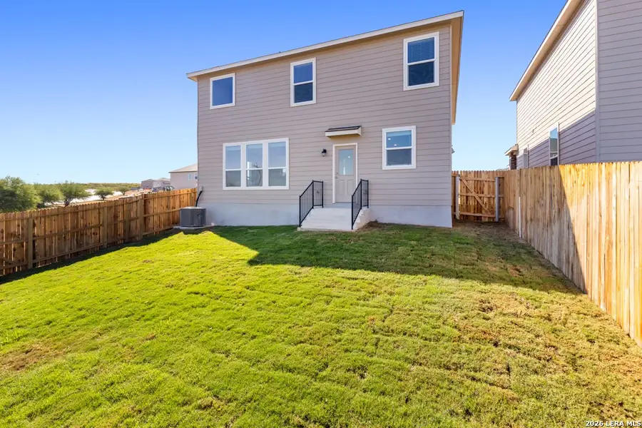 Exterior details and patio area of a home in Knox Ridge, Converse (Image 3).