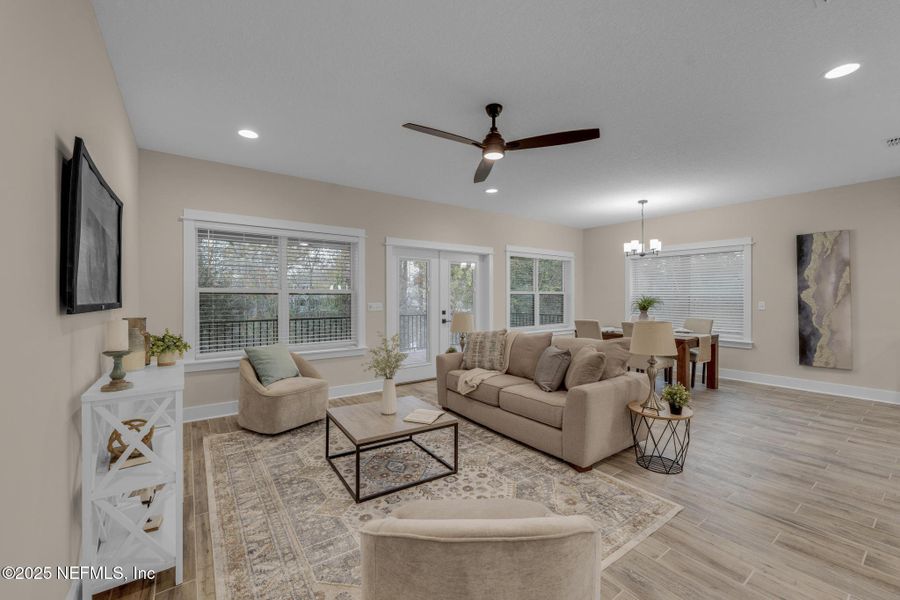 Furnished interior view inside a new home in , Jacksonville (Image 11). Furnished interior view inside a new home in , Jacksonville (Image 11).