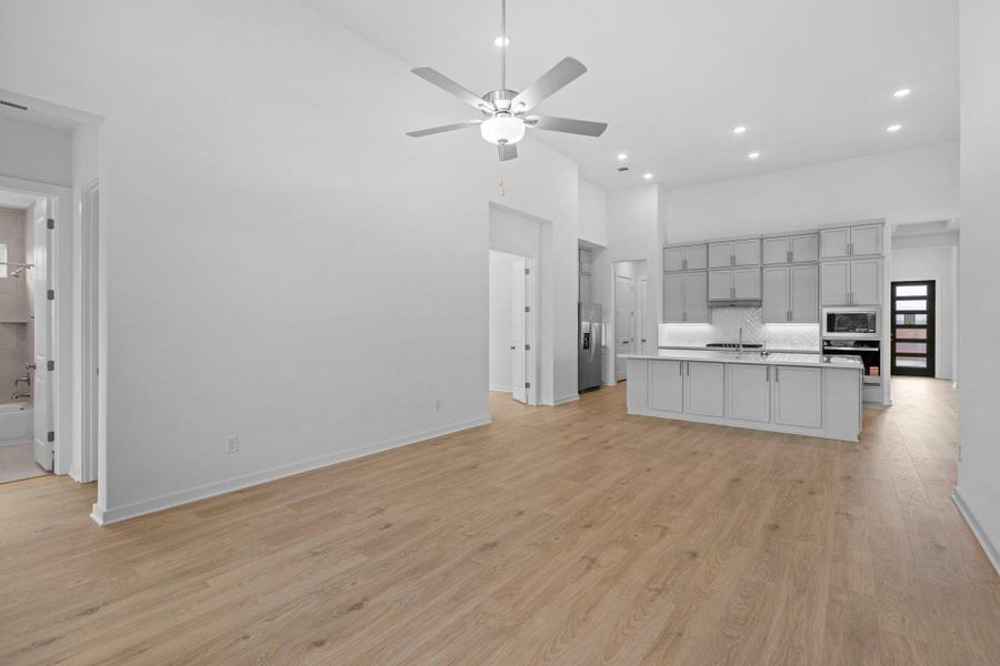 From Family Room to Open Concept Kitchen