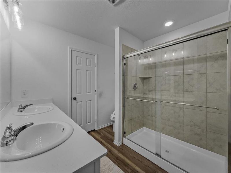 Furnished interior view inside a new home in Townsend Green, Denton (Image 8).
