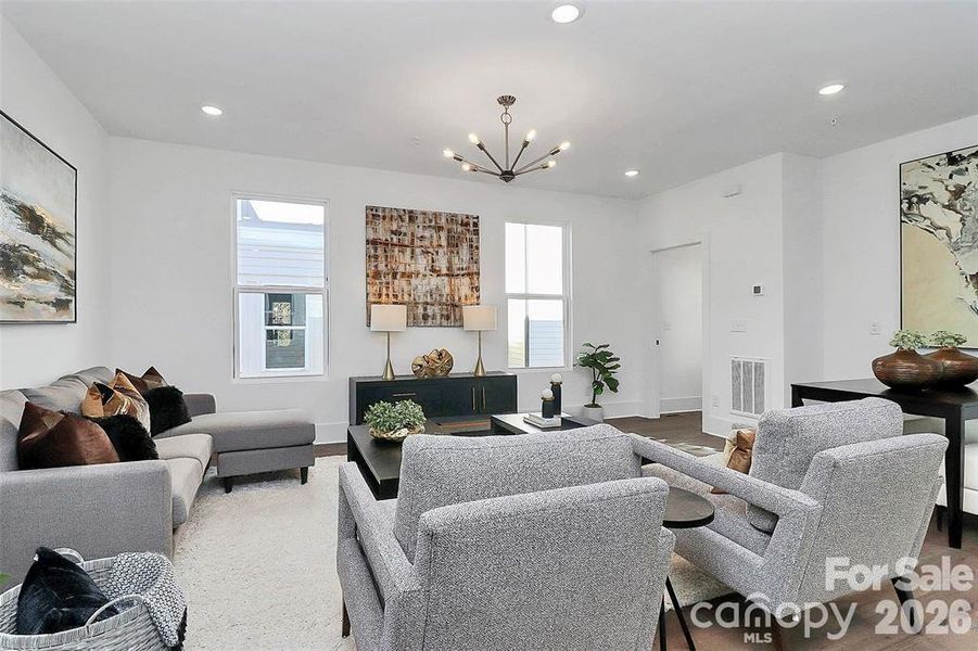 Furnished interior view inside a new home in , Charlotte (Image 28).