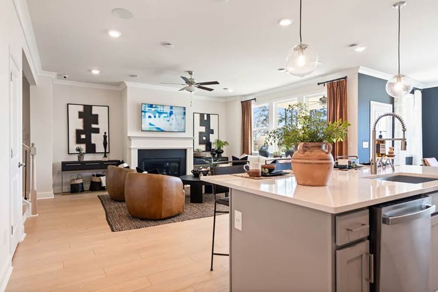 Furnished interior view inside a new home in Nichols Farm, Dacula (Image 20).