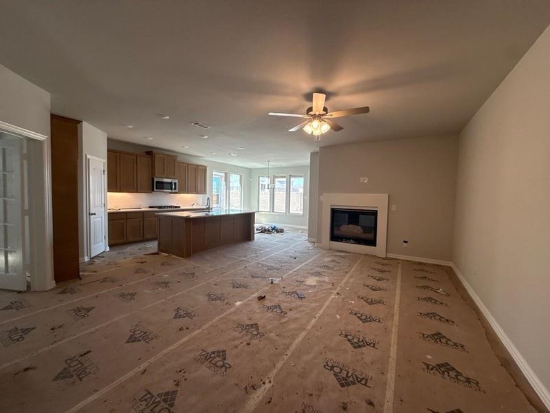 In-progress construction of a new home in Morningstar, Aledo, TX (Image 10).